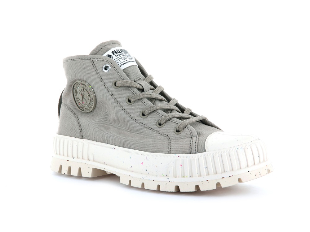 Zapatos Altas Palladium PALLASHOCK MID ORGANIC Mujer Dune | Costa Rica-80432